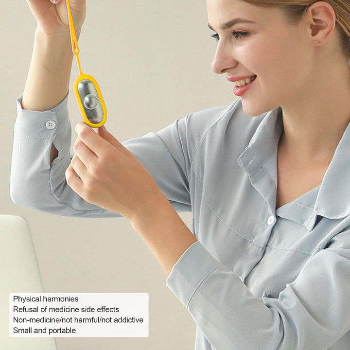 Sleep Aid Device,Calm Carry for Adults Anxiety Relief,Usb Rechargeable Microcurrent Insomnia Solution,Portable Holding Sleep Aid for Improved Deep Sleep,Sleep Aid Device Easy to Use (Yellow)