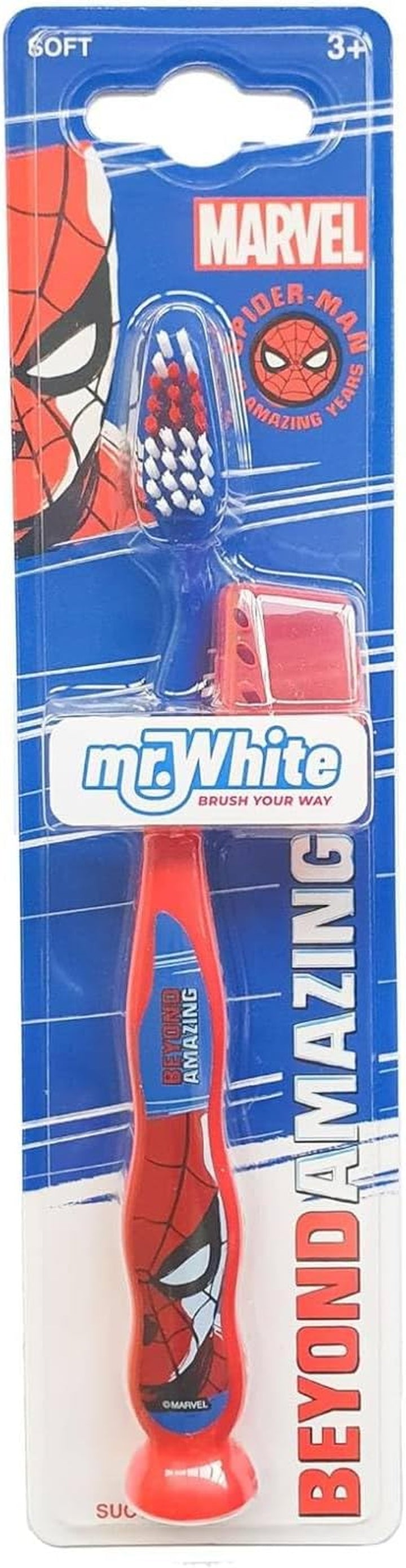 Disney Stitch Little Teeth Toothbrush for Kids with Soft Rounded Bristles, Comfortable Handle Grip and Protection Cap for Children Ages 3+