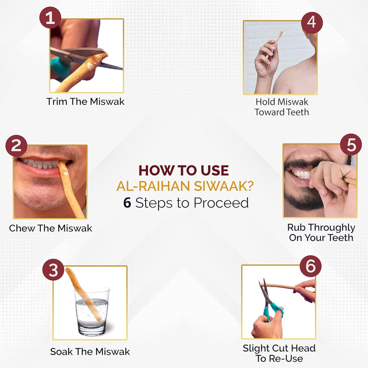 12Pcs Miswak Sticks with 2 Holders for Natural White Teeth- Original Siwak Traditional Arabian Toothbrush, Wooden Chew Sticks for Organic Teeth Cleaning & Mouth Care||Pack of 12