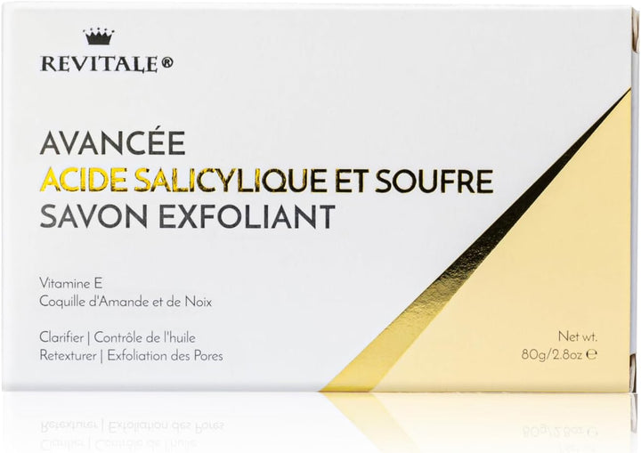 Advanced BHA Salicylic Acid & Sulphur Scrub Soap – Clarifying Exfoliating Bar