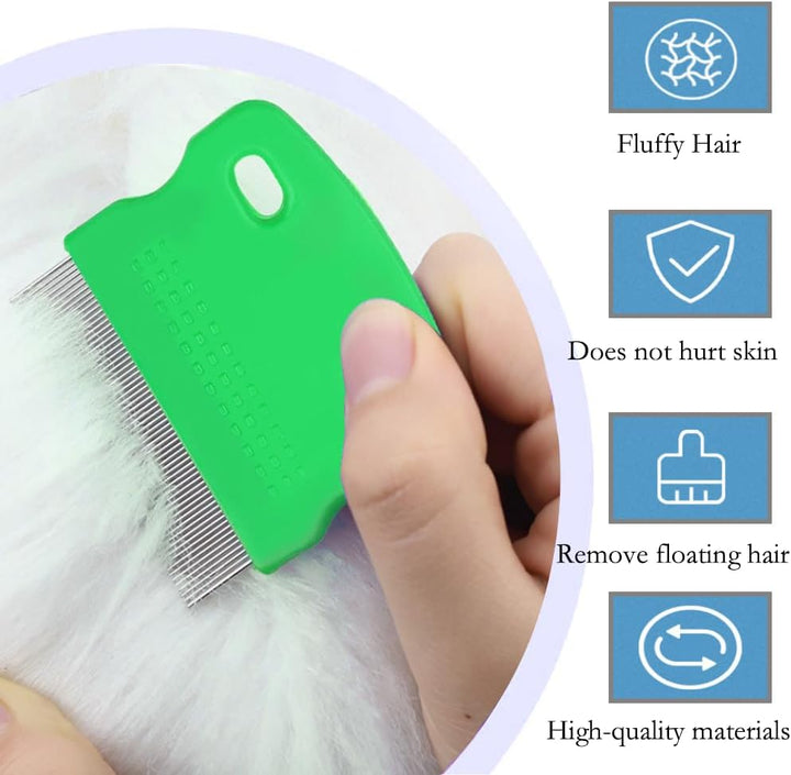 4 Pcs Lice Comb, Stainless Steel Tooth Comb, Lice Removal Combs