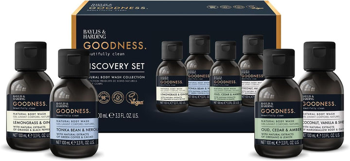 Goodness Oud, Cedar and Amber Body Wash, 500 Ml (Pack of 3) - Vegan Friendly