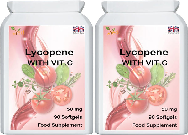 Lycopene Supplement, Supports Energy Balance, Non-Gmo, High Lycopene,50Mg (180 Count (Pack of 2))