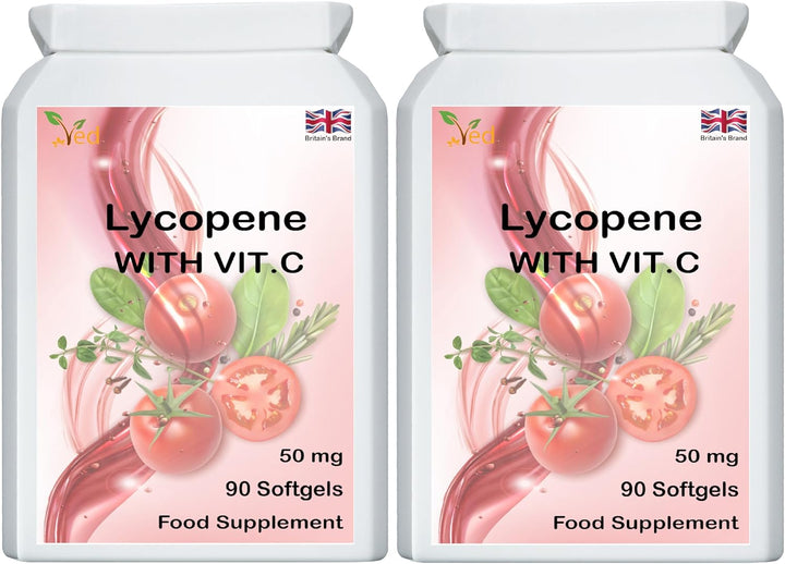 Lycopene Supplement, Supports Energy Balance, Non-Gmo, High Lycopene,50Mg (180 Count (Pack of 2))