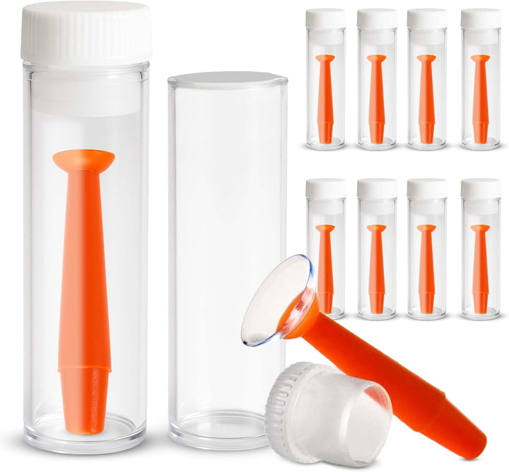 | Contact Lenses Applicator & Remover Tool with Storage Case | 1PC Green Silicone Lens Inserter with Suction Holder for Coloured Contact Lenses