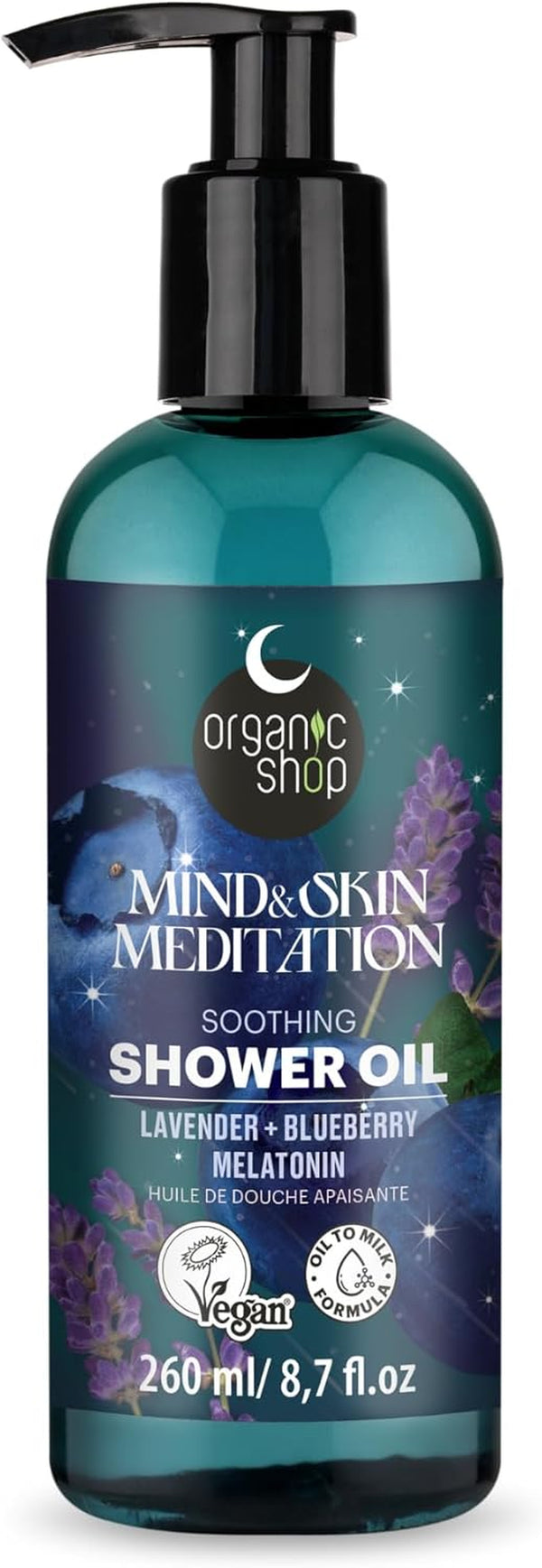 Sleep Soothing Shower Oil, Mind & Skin Meditation, 260 Ml