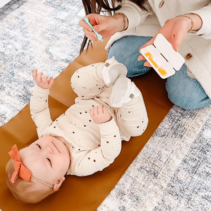 - Nose and Ear Gadget. Safe, Easy Nasal Booger and Ear Cleaner for Newborns and Infants. Dual Earwax and Snot Remover. Aspirator Alternative - Two Pack with Case - Orange Seafoam