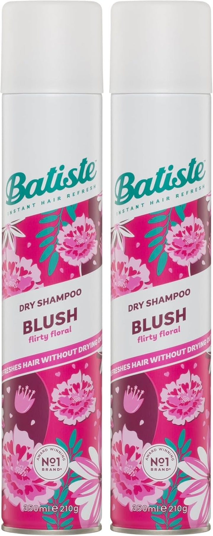 Dry Shampoo in Blush 200Ml, Floral & Flirty Fragrance, No Rinse Spray to Refresh Hair in between Washes (Packing May Vary)