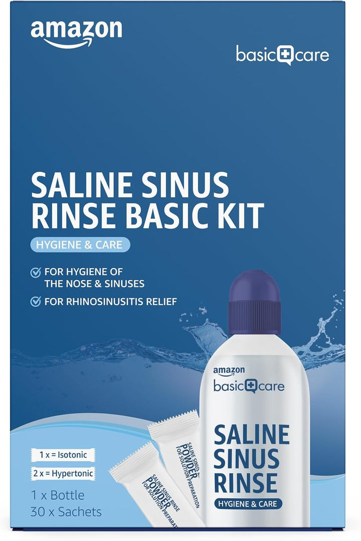 Saline Sinus Rinse Kit 1 Bottle & Pack of 30 Sachets