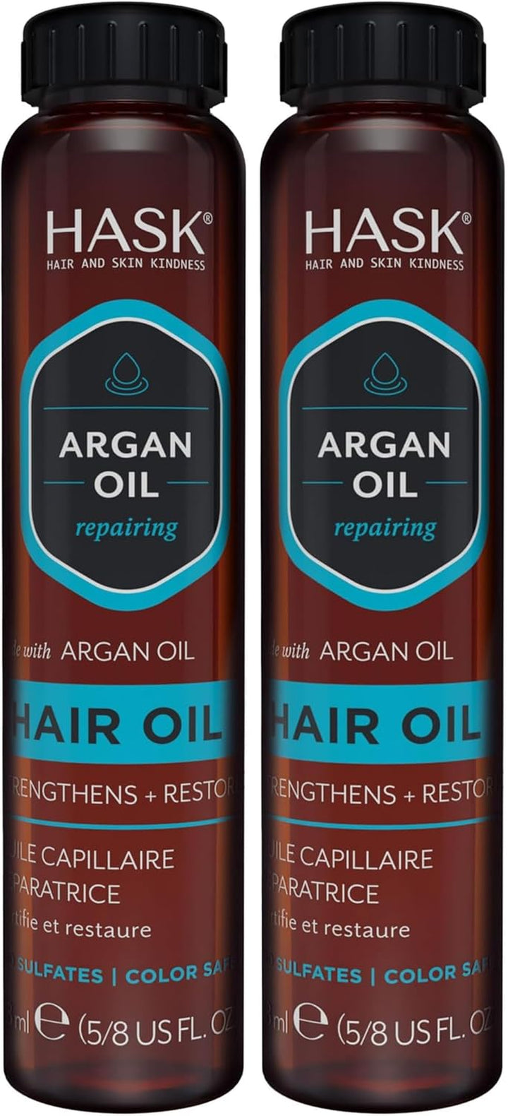 Argan Oil Shine Oil Vial Repairing for All Hair Types, Colour Safe, Gluten Free, Sulfate Free, Paraben Free - 1 18Ml Vial