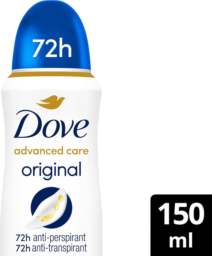 Advanced Care Original Women'S Antiperspirant Deodorant Spray for 72 Hour Protection against Sweat and Odour with Pro-Ceramide Technology 150 Ml