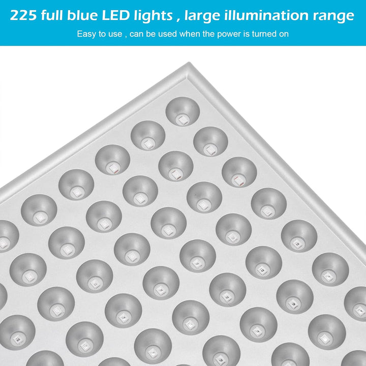 Home Tanning Lamp,45W Face and Body Sunlamp with Hanging Ring Hook and Blindfold,460Nm Full Blue Therapy Lamp LED Skin Tanning Light with 225Pcs Leds,Eye Protection Self Tanning Machine for Face,Body