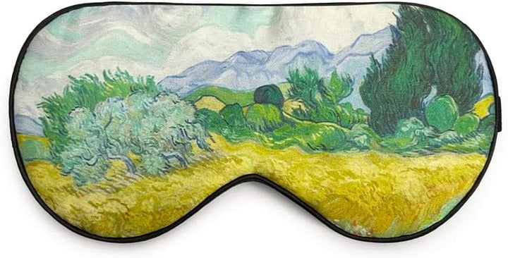 100% Silk Sleep Mask with Adjustable Strap,Comfortable and Super Soft Eye Mask Ultimate Sleeping Aid,Blindford Golden Moon