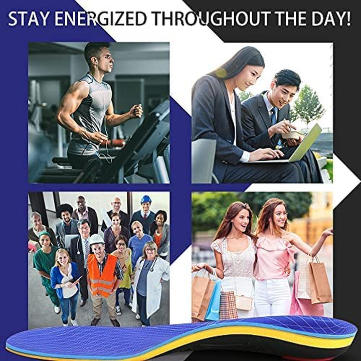 Orthotic Insole,Arch Supportfor Insole,Plantar Fasciitisinsole ,For Overpronation,Flat Feet,Metatarsalgia,Heel Pain, Insoles for Men and Women,Blue (UK 10-29Cm, Blue-V227)