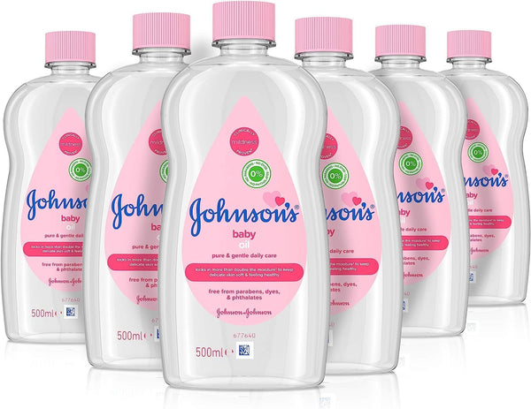 Johnson'S Baby Oil 500Ml (Six Pack)