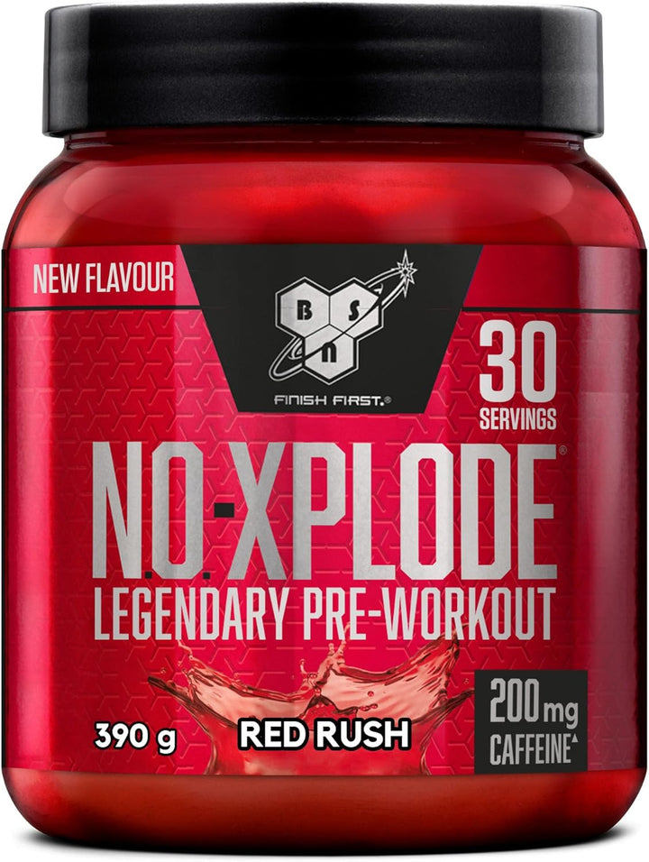 Nutrition N.O.-Xplode Pre Workout Powder Food Supplement, Energy and Focus Support with Caffeine, Amino Acids, Vitamin C and Zinc, Purple Power Flavour, 30 Servings, 390G (Packing May Vary)