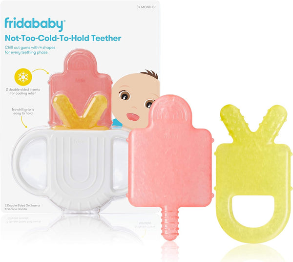 Teething Relief Not-Too-Cold-To-Hold Baby Teether: 4-In-1 Teether Toy, Bpa-Free Silicone Teething Toy