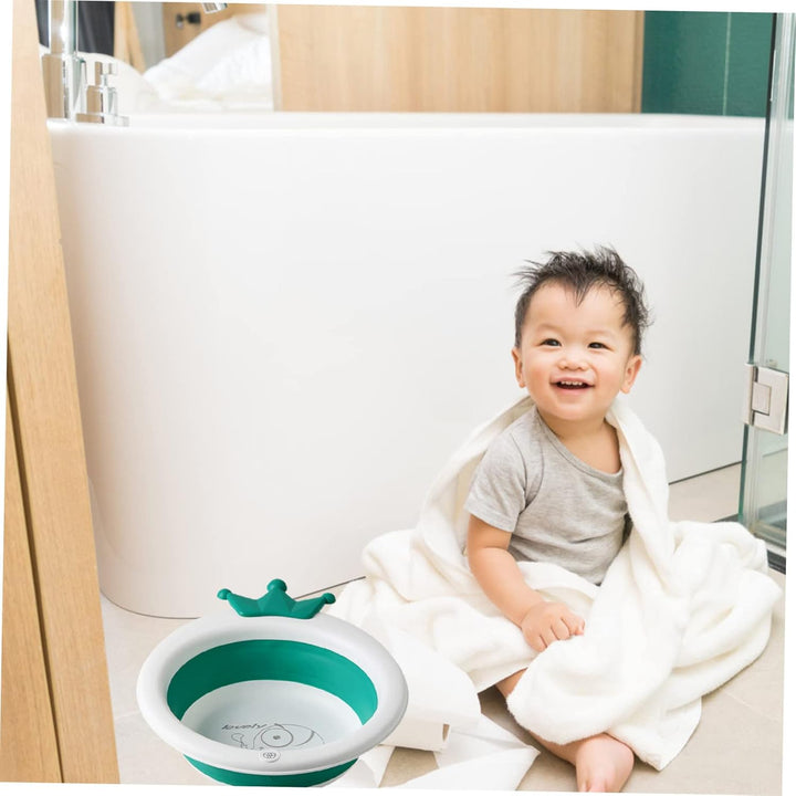 Wash Basin Folding Portable Cartoon Design Home Use for Newborn Cleaning