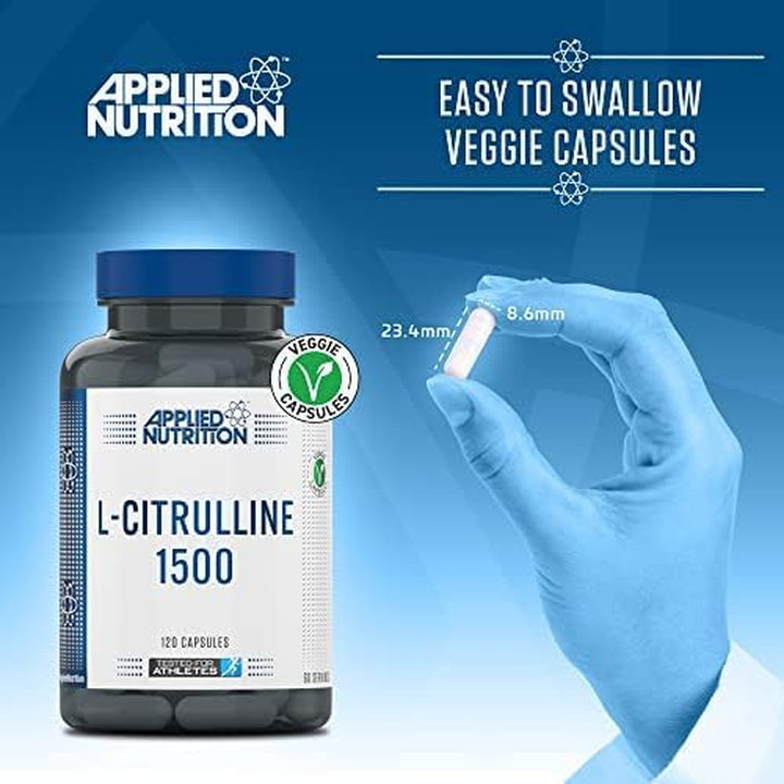 L-Citrulline 1500-1500Mg L Citrulline per Serving, Citrulline Capsules for Muscle Pump, Muscle Recovery Supplement, Increases Levels of L-Arginine and Nitric Oxide - 60 Servings