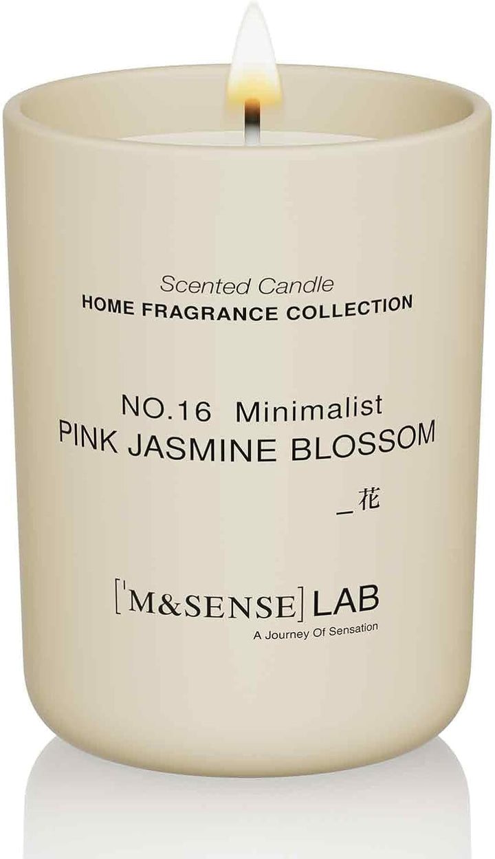 Natural Soy Candle Non Toxic Oud Wood Scented Candles for Home Small Jar Candles 150G 30 Hours Burn Time Minimalist Aromatherapy Candle Gift for Relaxation, Stress Relief,Mediation