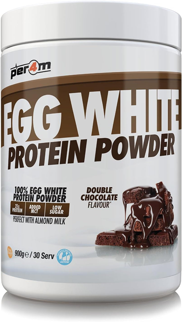 100% Pure Free Range Egg White Protein Powder | High Protein Shake with Added Mcts | Gut Friendly, Lactose-Free & Essential Amino Acids (900G, White Chocolate Hazelnut)