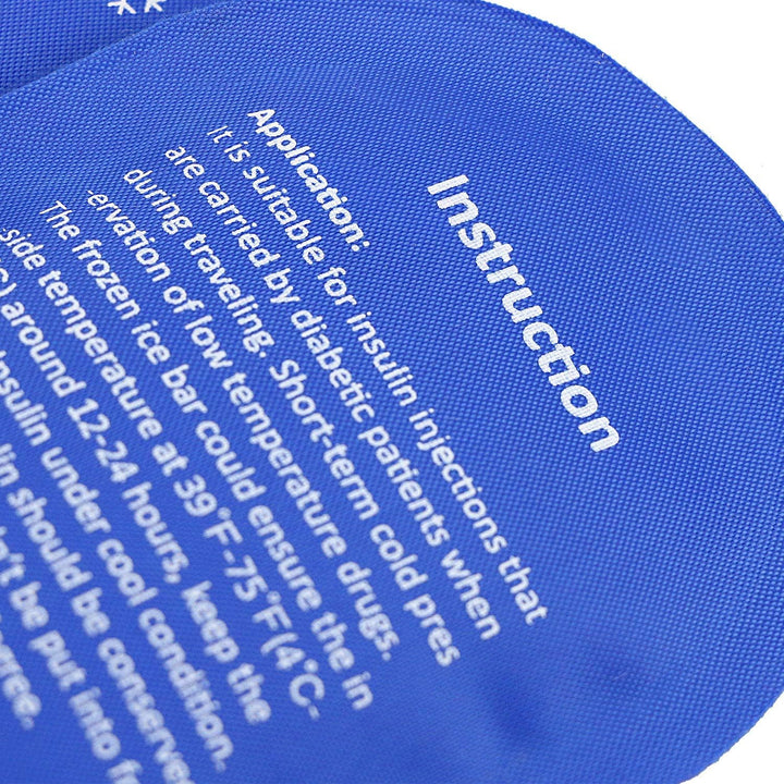 Insulin Cooler Ice Pack - Reusable Ice Packs Medicine Cool Bag for Diabetic Insulin Cooler Travel Case, Nylon Ice Bags (2 Packs)