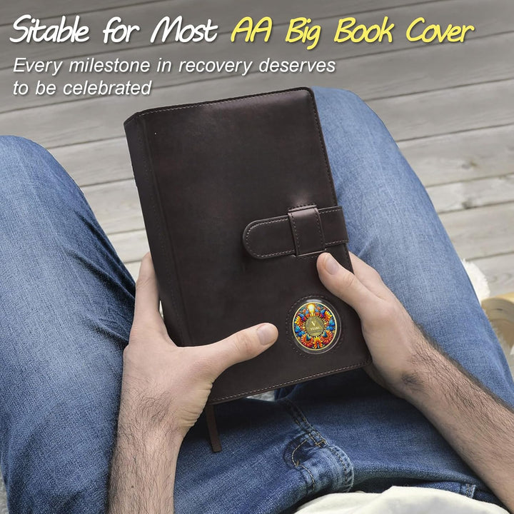 Sobriety Coin, 5 Year Sunflower Butterfly Sobriety Chip AA Coin and Medallions One Day at a Time Sober Token Narcotics Alcoholics Anonymous Recovery Gifts