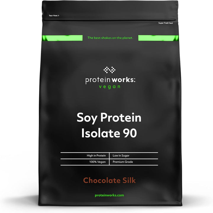 Protein Works - Vegan Pea Protein, Unflavoured, Premium Vegan Protein, Pea Protein Isolate, 24G Protein per Serving, Low Fat, Low Carbs, 100% Plant-Based & Natural, 33 Servings, 1Kg