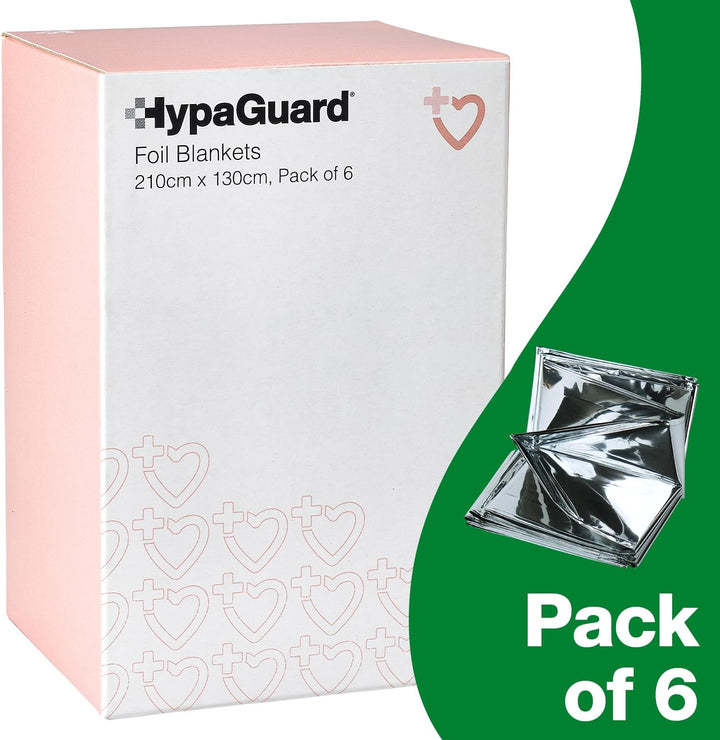 Hypaguard Foil Survival Blanket (Pack of 6)