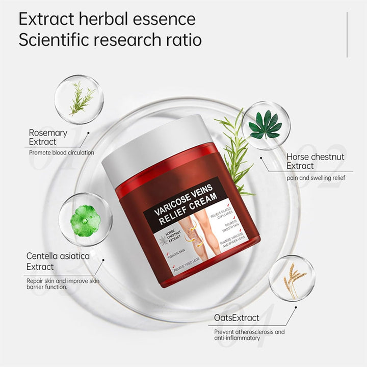 80G Varicose Veins Relief Cream, Varicose Veins Treatment for Legs, Varicose Veins Cream Vein Relief Cream Varicose Veins Treatment Cream for Legs Aching Legs Relief, Spider Veins Repair Cream