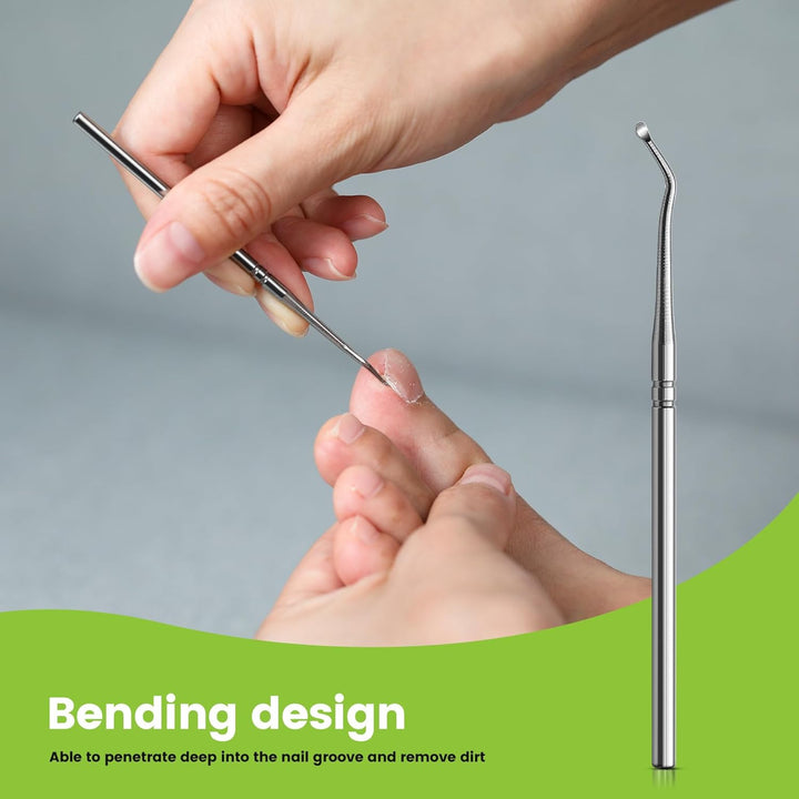 Ingrown Toenail Corrector Set - 40 Pcs Pain-Free Toenail Straightener Strips with Toenail Lifter - Easy Use Ingrown Toenail Tools Kit