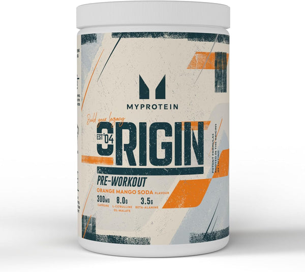 Origin Pre-Workout Power with Beta Alanine and Caffeine, Orange and Mango, 600 G