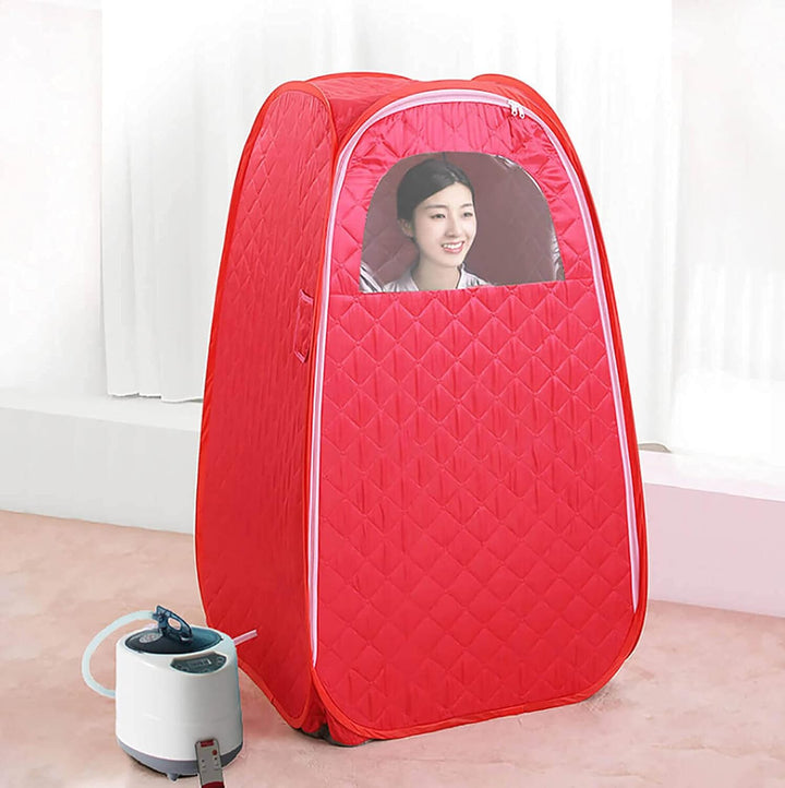 Portable Steam Sauna Tent Cabin Home SPA Sauna Kit Birthday Gift Wet Indoor Similar Infrard Sauna Pod W/Chair ||Man&Woman (Small,Suitable for People with a Height of Less than 5.74FT) Blue