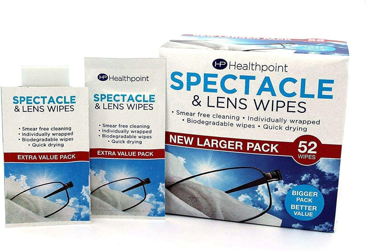 Spectacle Wipes Extra Value 6 Packs of 52 = 312 Wipes