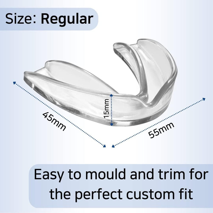 Mouth Guard for Teeth Grinding, 4 X Regular, Gum Shield for Teeth Grinding, Bruxism Mouthguard, Night Tooth Guard for Adults,Stop Grinding Teeth Dental Protector,Class 1 Medical Device UKCA CE