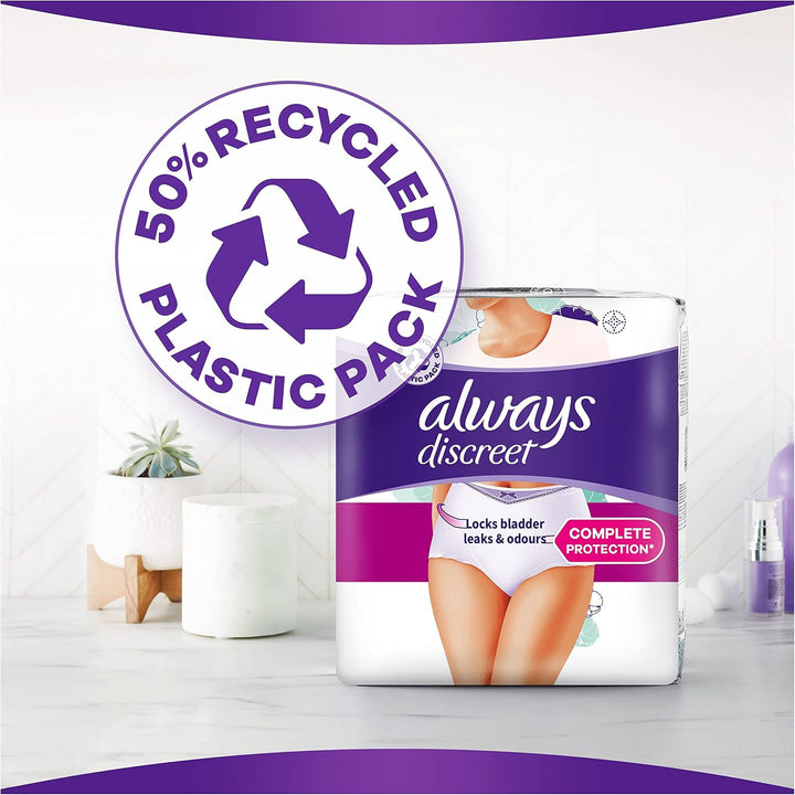 Incontinence Pants Women Large, UK Size 16-22, White, Absorbency 5, 40 Disposable Underwear , Knickers (10 X 4 Packs), Heavy Bladder Leak Protection , Maternity Postpartum Pants