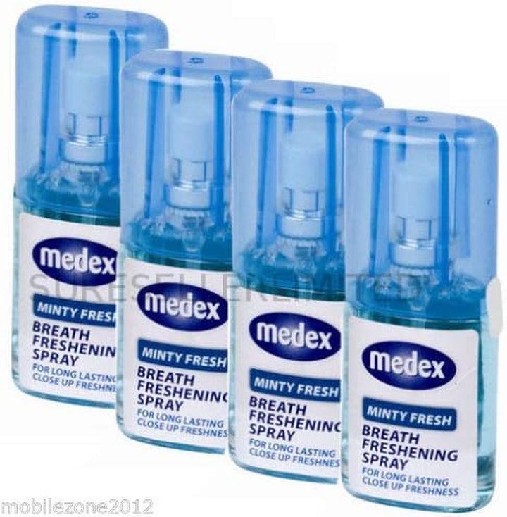 18 X New  Mint Freshener Mouth Bad Breath Long Lasting Minty Fresh Compact Pack Handbag Size Instant Refreshing Spray 20Ml