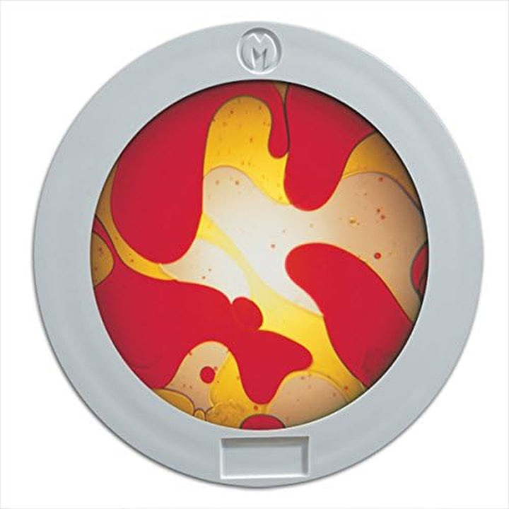 Sensory Room Projector - White with Lava Lamp Effect Wheel - Yellow/Red