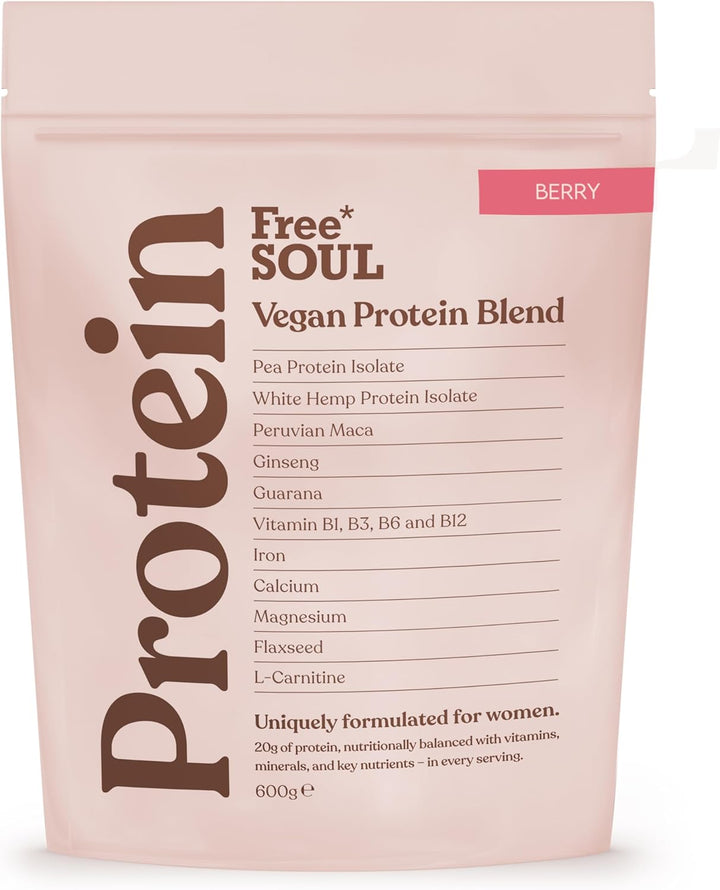 Vegan Protein Powder | Formulated for Women | 600G | 20G Protein with Added Nutrients | Gluten & Soy Free Plant-Based Nutrition Shake | Pea & Hemp Isolate Protein | Chocolate Flavour