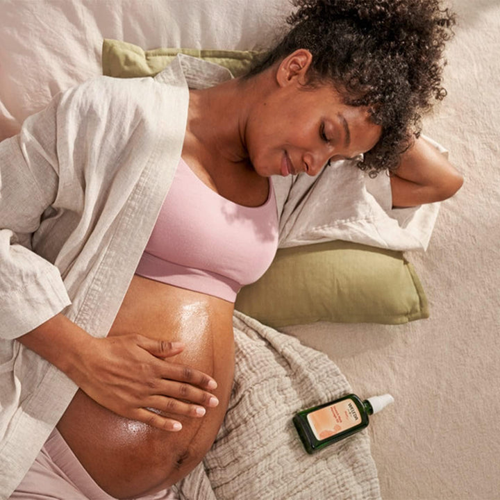 Stretch Mark Oil, Body Oil, Massage, Developed with Midwives, Vitamin A,D & E, anti Inflammatory, Dermatologically Tested, 100% Certified Natural, Vegan, 100Ml