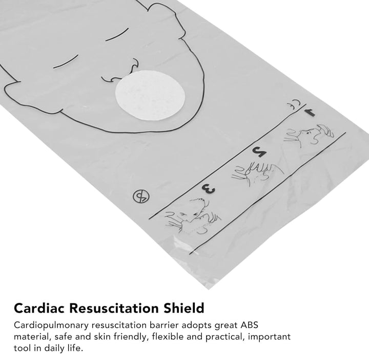 1 Roll First Responder CPR Barrier First Aid CPR Face Shield Cardiopulmonary Resuscitation Disposable Face Shield Emergency CPR Trainer