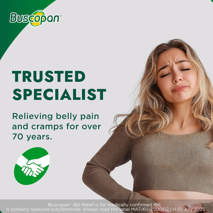 , Targets the Source of Belly Pain, Cramps & Discomfort, Starts to Work in 15 Minutes, 40 Tablets, Relief from Stomach Pain, Cramps & Discomfort