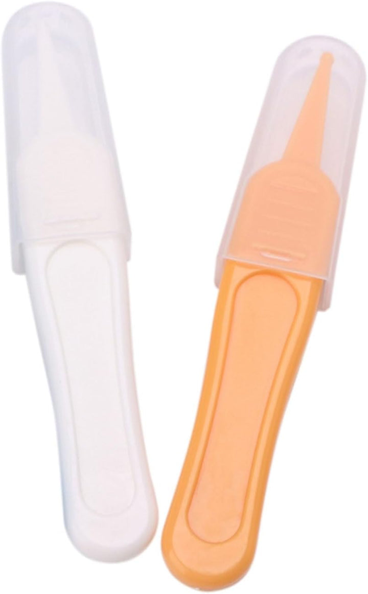 2 Baby Clean Tweezer Infants Clean Ear Nose Clean Tweezer Navel Baby Nose and Ear Gadget Forceps Cleaning Supplies Baby Nose and Ear Gadget