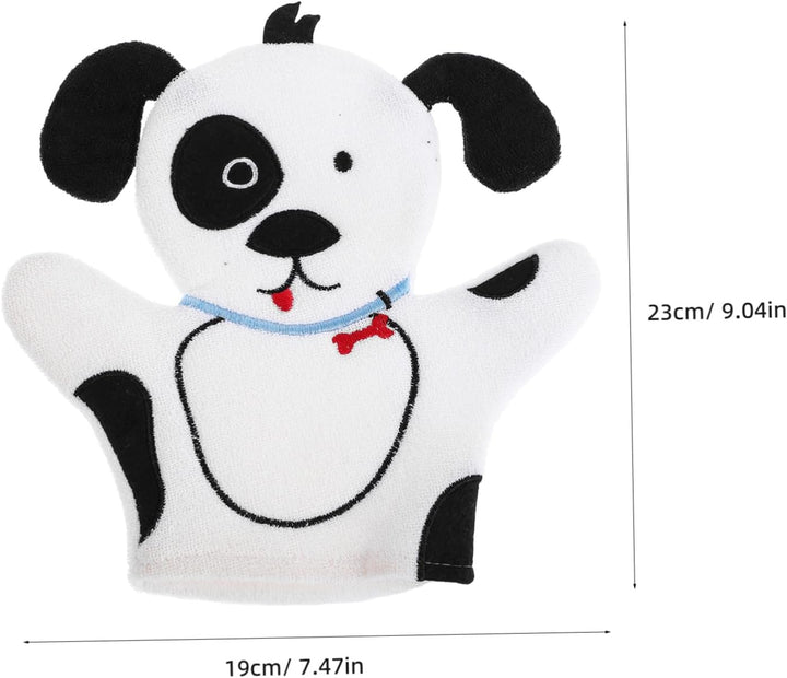 Cartoon Animal Shape Bath Scrubber Glove Soft Gentle Dog Design for Bathing Mitt Easy to Handle and Versatile Body Scrubber for Boys