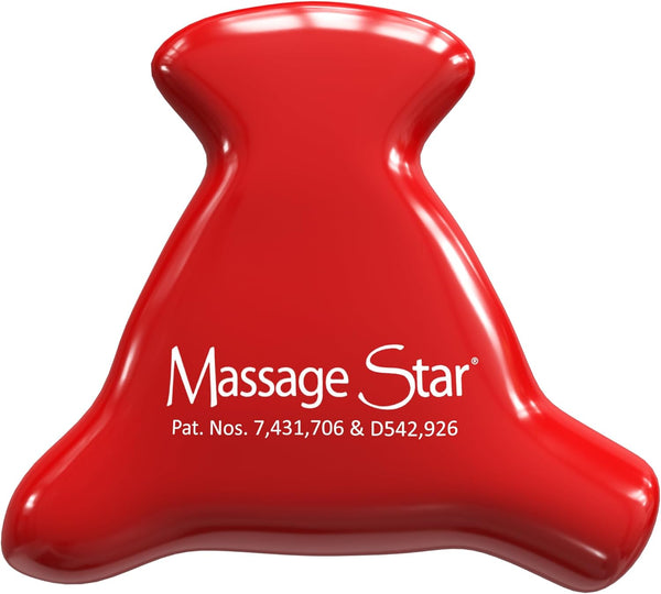 W51087 Massage Star with 3 Applications,Red,Small