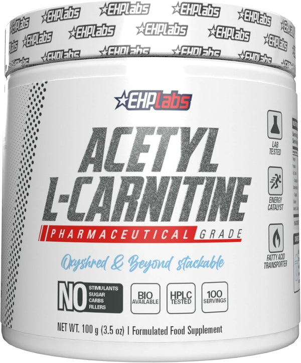 Acetyl L Carnitine - Supports Natural Energy Production, Aids Metabolism, Assists in Healthy Brain Function, Supports Heart Health, Non GMO, Vegan, Gluten Free - 100 Serves