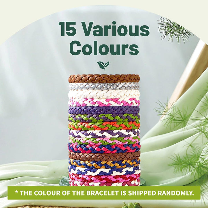 Mosquito Repellent Bracelet 15 Pack,  Mosquito Bands for Adults, Kids & Babies - Premium Quality, Deet-Free Natural Wristbands, Protection Insects up to 300 Hours