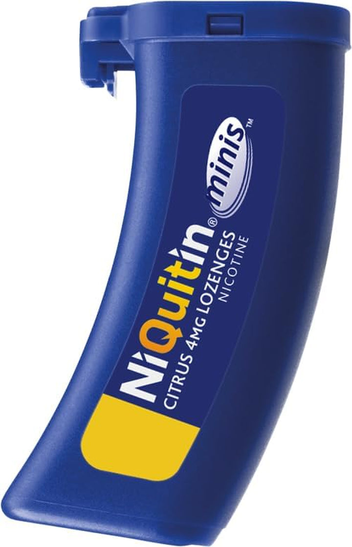 4Mg Minis Citrus Lozenges - Citrus Flavour (3 X Pack of 20 Minis Nicotine Lozenges) - Smoking Craving Relief in Just 3 Minutes* - on the Go Oral Stop Smoking Aid - Pocket Sized Containers.