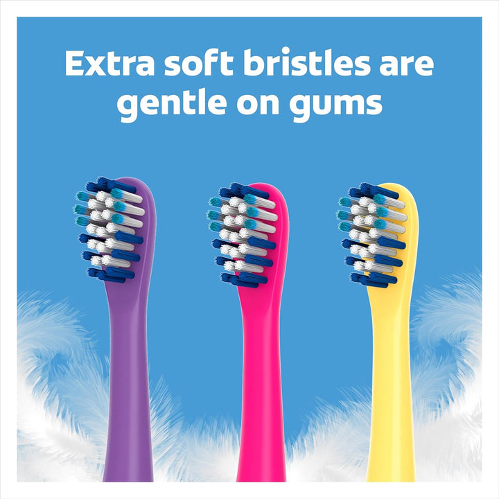 Kids Battery Barbie Extra Soft Bristles Toothbrush, 3+ Years, with Sonic Vibrating Bristles to Remove More Plaque and Slim Easy to Hold Handles