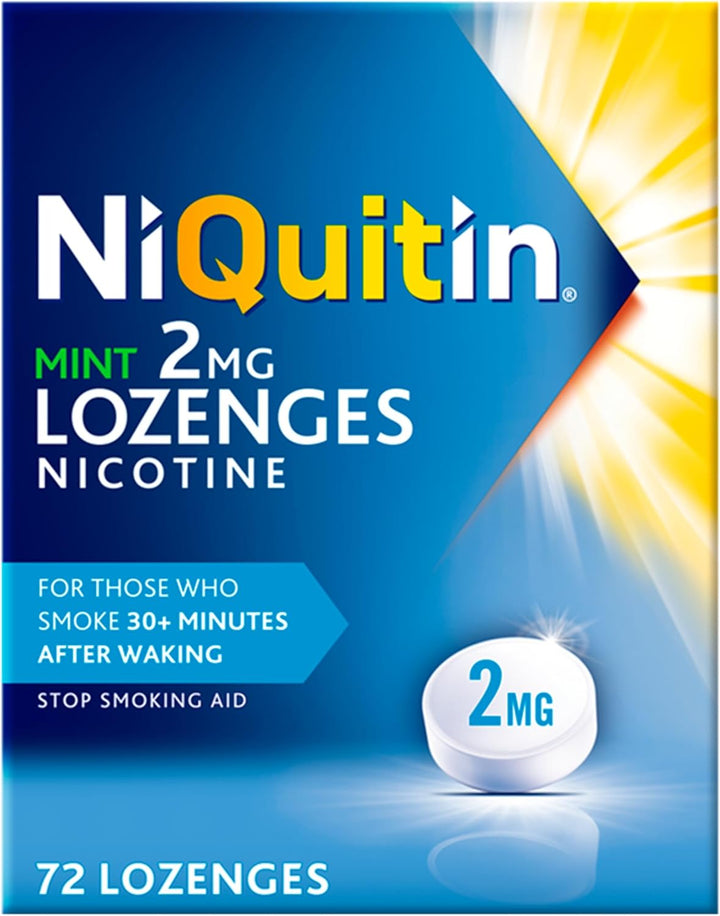 Mint 2 Mg Lozenges - Effective Smoking Craving Relief - 72 Lozenges - Long-Lasting Effect - Reduce and Quit Smoking Aid